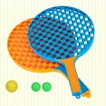 thumbnail image 1 of OUNONA Kids Tennis Racquet Assorted Color Easy to Carry School Play 2Pcs Rackets 3Pcs Balls Beginner Training, 1 of 3