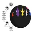 thumbnail image 6 of Lsque Pikmin Pattern Tire Covers - Tough Tire Wheel Protector for Truck, SUV, Trailer, Camper, RV - 14 inch, 6 of 7