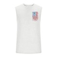 thumbnail image 3 of Uooqdmx Tank Tops Men Mens Undershirts Workout Tank Tops Beach Tank Tops for Tank Tops Summer American Flag Tank Top Custom Tank Top Men Casual Shirts for Men White 5XL, 3 of 5