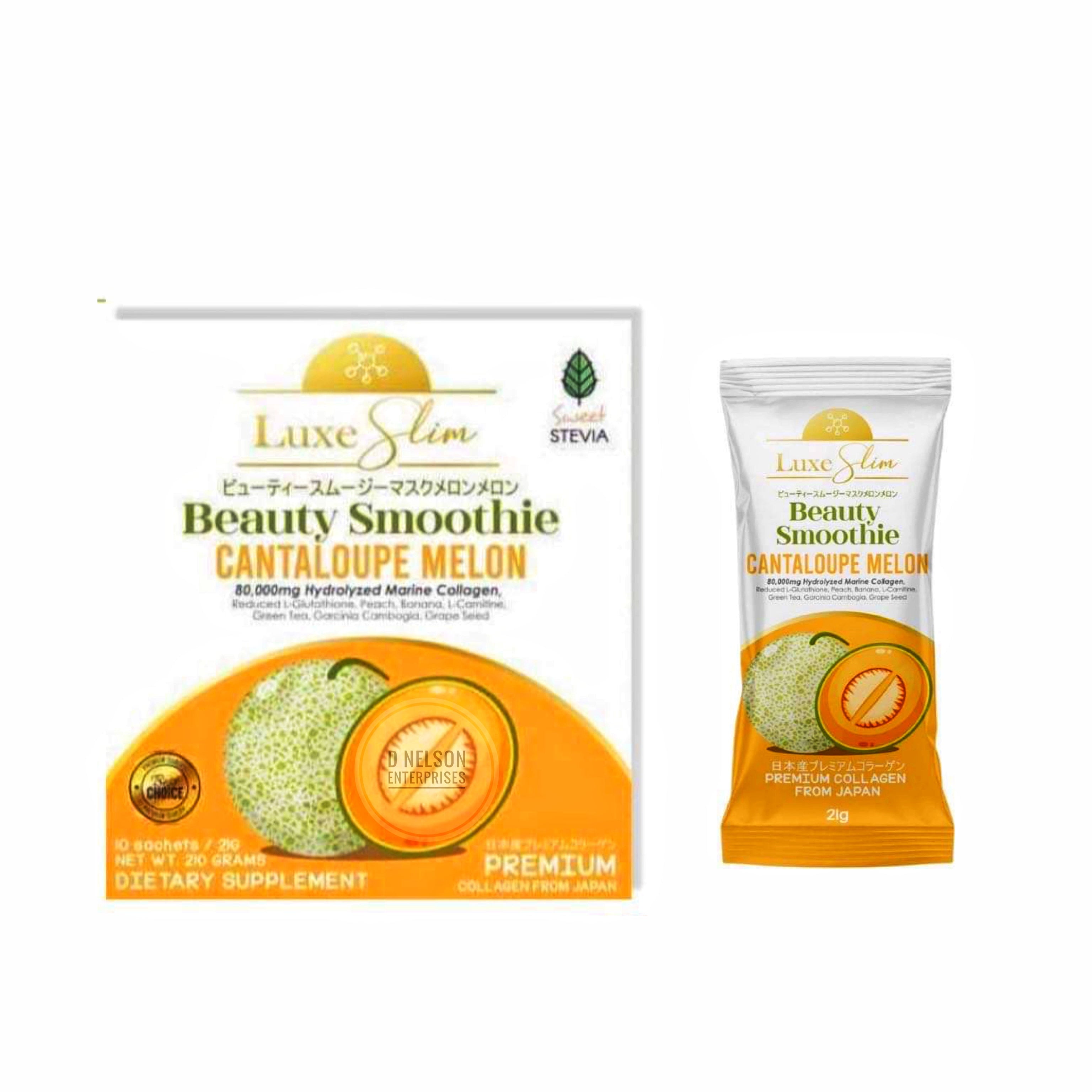 Luxe Slim Beauty Smoothie Cantaloupe Melon, 80,000mg Hydrolyzed Marine