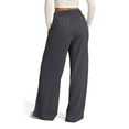 thumbnail image 5 of Wide Leg Sweatpants Female Baggy Drawstring Elastic High Waisted Palazzo Lounge Pants Dark Gray M, 5 of 6