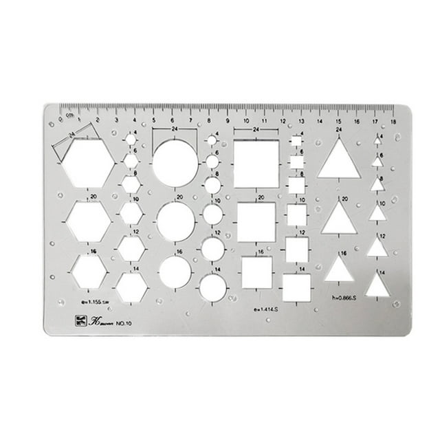 Échelle de Règle Transparente Portable Outils de Mesure Multifonctionnels Modèle Cercle de Dessin pour Charpentier École Type 8