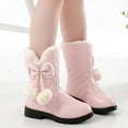 thumbnail image 4 of Children's Boots, Snow Boots, Girls' Thick Fleece And Warm Midsole Boots, 4 of 5