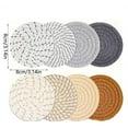 thumbnail image 3 of Boreal Craft Padded 8 Piece Padded Set Heat Insulation Padded Handmade Padded And Cups Dinning Table Place Mats 8 Dinner Mats round Counter Table Set Dining Table Place Mats for 4 Place Mats for, 3 of 6
