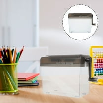 IBASETOY 1Pc Compact Black Hand Shredder Manual Paper Shredder for Office Document Security