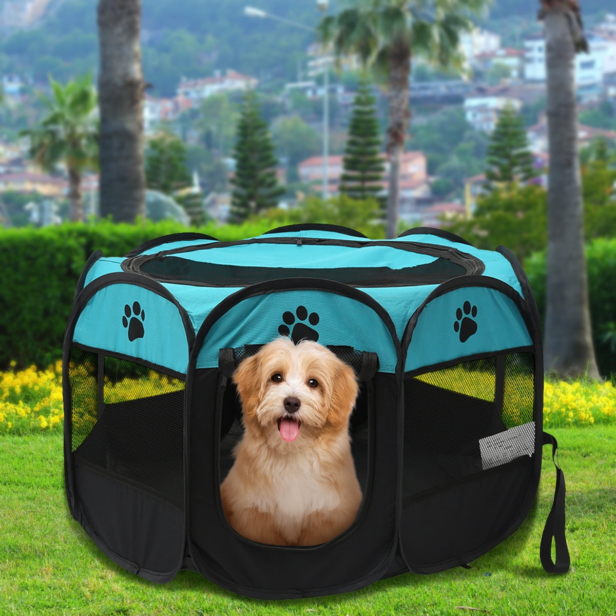 Pawslife Folding Pet Playpen Pawslife Thompson Mattress Pet Bed