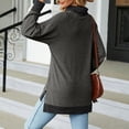 thumbnail image 4 of Erwazi Women's Tunic Tops Long Sleeve Shirts Turtleneck Trendy Lightweight Pullover Sweaters, 4 of 7