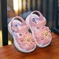 thumbnail image 5 of WNVMWI Toddler Girl Closed Toe Sandals Summer Kids Soft Soled Walking Shoes with Ankle Strap Girls Non-Slip Sandal Pink Size 4, 5 of 7