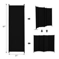 thumbnail image 6 of Gaildon 84”W×67”H 4-Pane Portable Folding Privacy Room divider,Black, 6 of 9