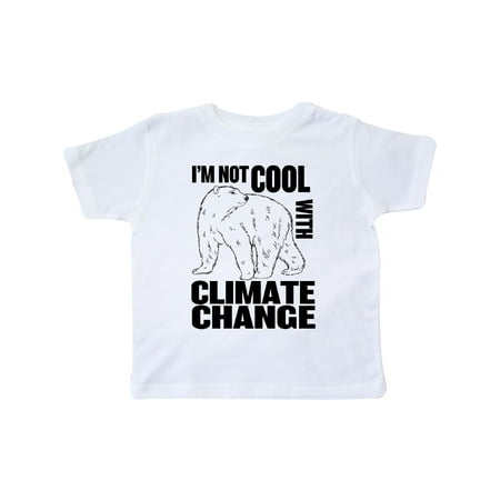

Inktastic I m Not Cool with Climate Change Polar Bear Gift Toddler Boy or Toddler Girl T-Shirt