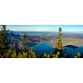 thumbnail image 2 of Zwick, Martin 24x12 White Modern Wood Framed Museum Art Print Titled - View from Mt-Jochberg near lake Walchensee towards lake Kochelsee and the foothills of the Bavarian, 2 of 4