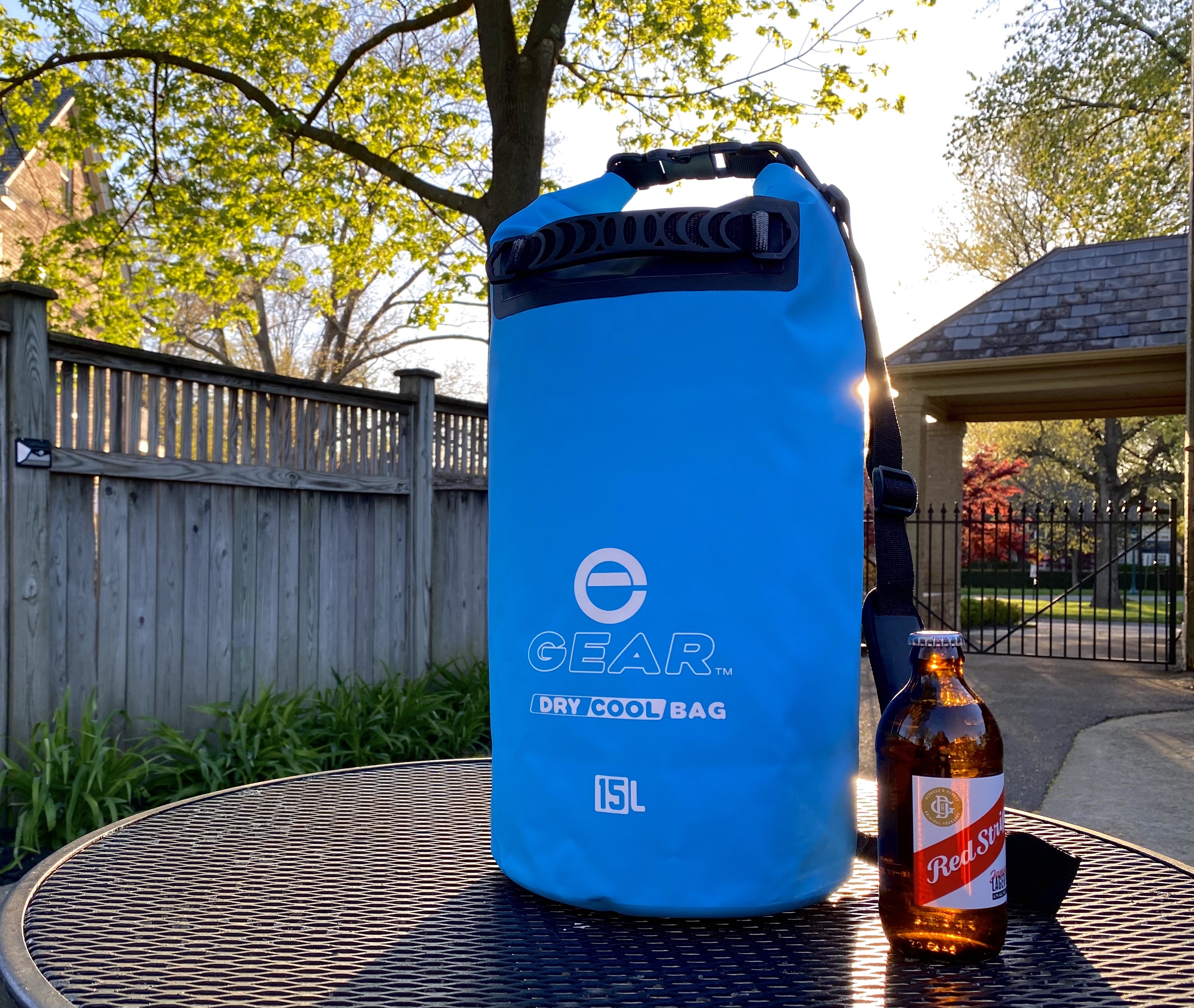 Enthusiast Gear Dry Bag Cooler - Roll Top, Insulated, Leak Proof, Collapsible, Waterproof - 15L