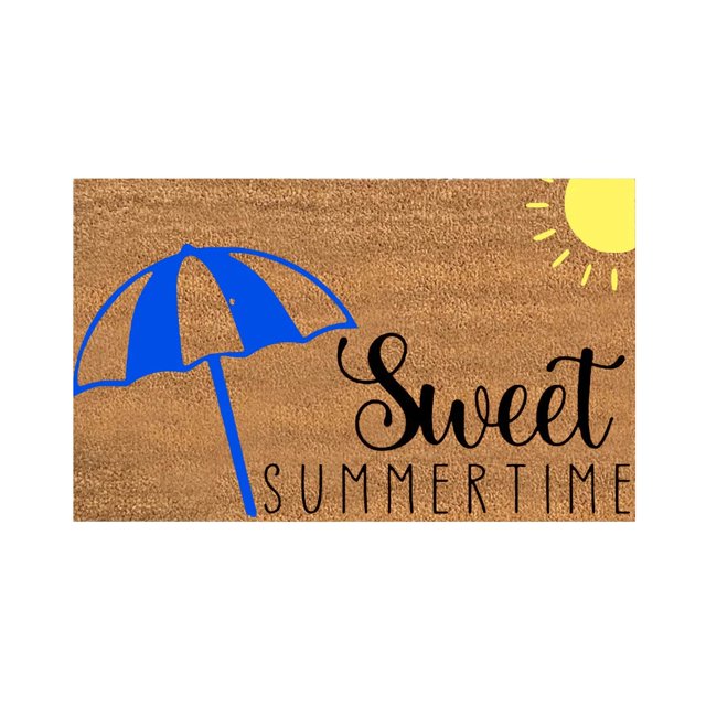 Summer Doormats Outdoor Entrance Cute Front Door Mat Outside Entrance Carpet Holder for Rugs on Hardwood Weather Resistant, Non-Slip Backing Welcome Mats for Entryway, Porch, 16x24 Inch