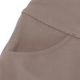 thumbnail image 5 of VERUGU Yoga Pants Women High Waisted Gym Workout Leggings with Pocket Elastic Waist Solid Stretch Casual Flare Pants Khaki S, 5 of 5