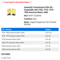 thumbnail image 2 of Automatic Transmission Filter Kit - Compatible with 1968, 1970, 1978 - 1980 American Motors AMX 1979, 2 of 2