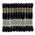 thumbnail image 1 of Hilo de algodón bordado DMC de 6 hilos, negro, 12 unidades, 1 of 4