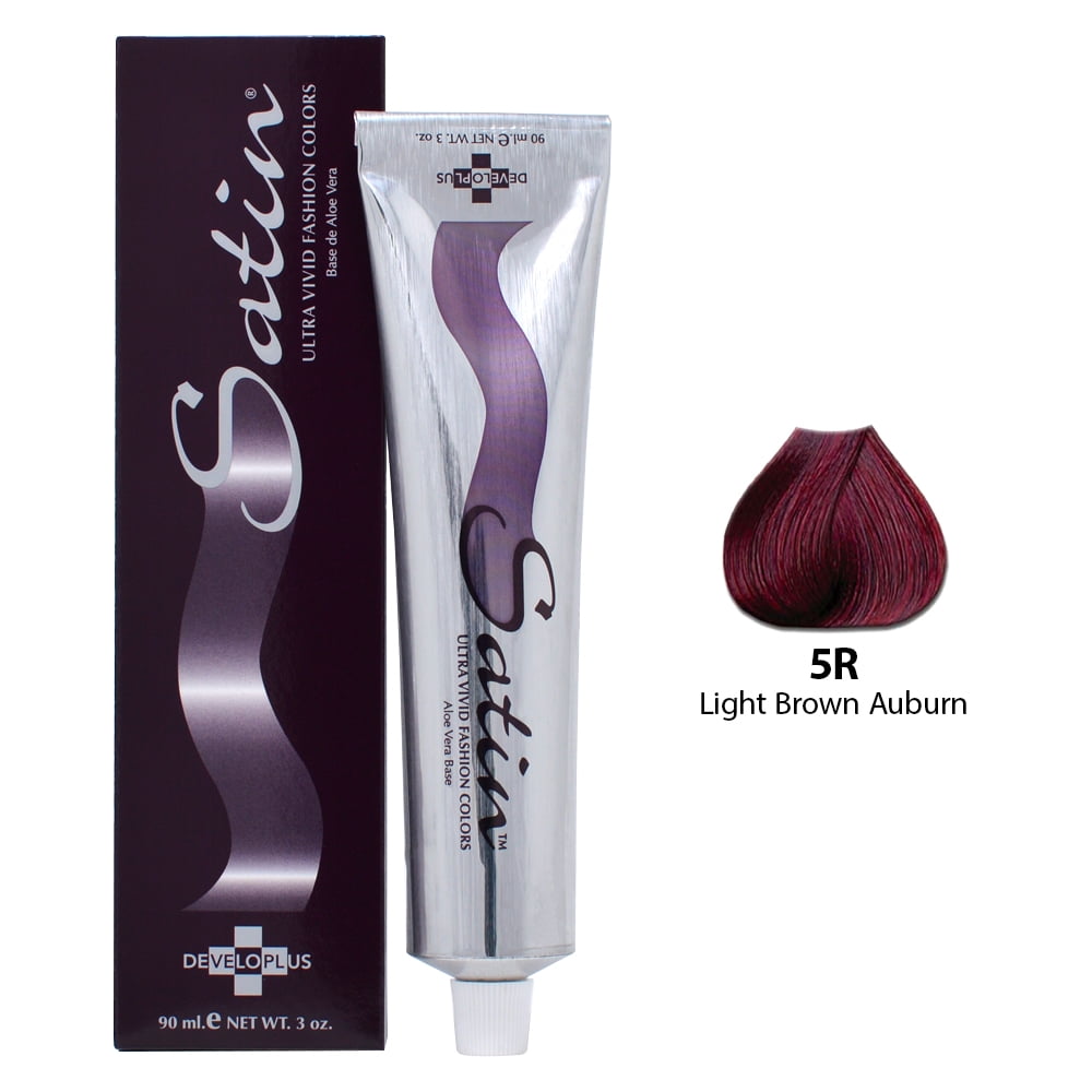 Satin Hair Color - ultra vivid fashion colors (5R - Light Brown Auburn) -  Walmart.com