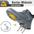 thumbnail image 5 of Sogetch Waterproof Steel Toe Work Boots for Men Women Non-Slip Industrial Construction Safety Shoes, 5 of 9