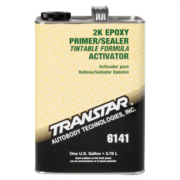 Transtar Autobody Products 6141 - 2K Epoxy Primer/Sealer Activator - 1 Gallon - 1:1 Mixing