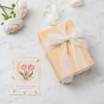 thumbnail image 4 of Cream 3 pack Chiffon Ribbon Rolls, 4cm x 5m, Chiffon Silk Ribbon with Fringe for Bridal Bouquets Wedding Invitations Floral Arrangements Gift Wrapping Home Decor, 4 of 5