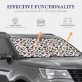 thumbnail image 4 of Windshield Sun Shade, leopard colorful love Hearts Foldable Car Sun Shade Windshield for Front, 2 Pieces, 4 of 7