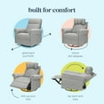 thumbnail image 6 of DaVinci Suzy Flex Recliner and Swivel Glider | Adjustable Headrest and Armrests, 6 of 7