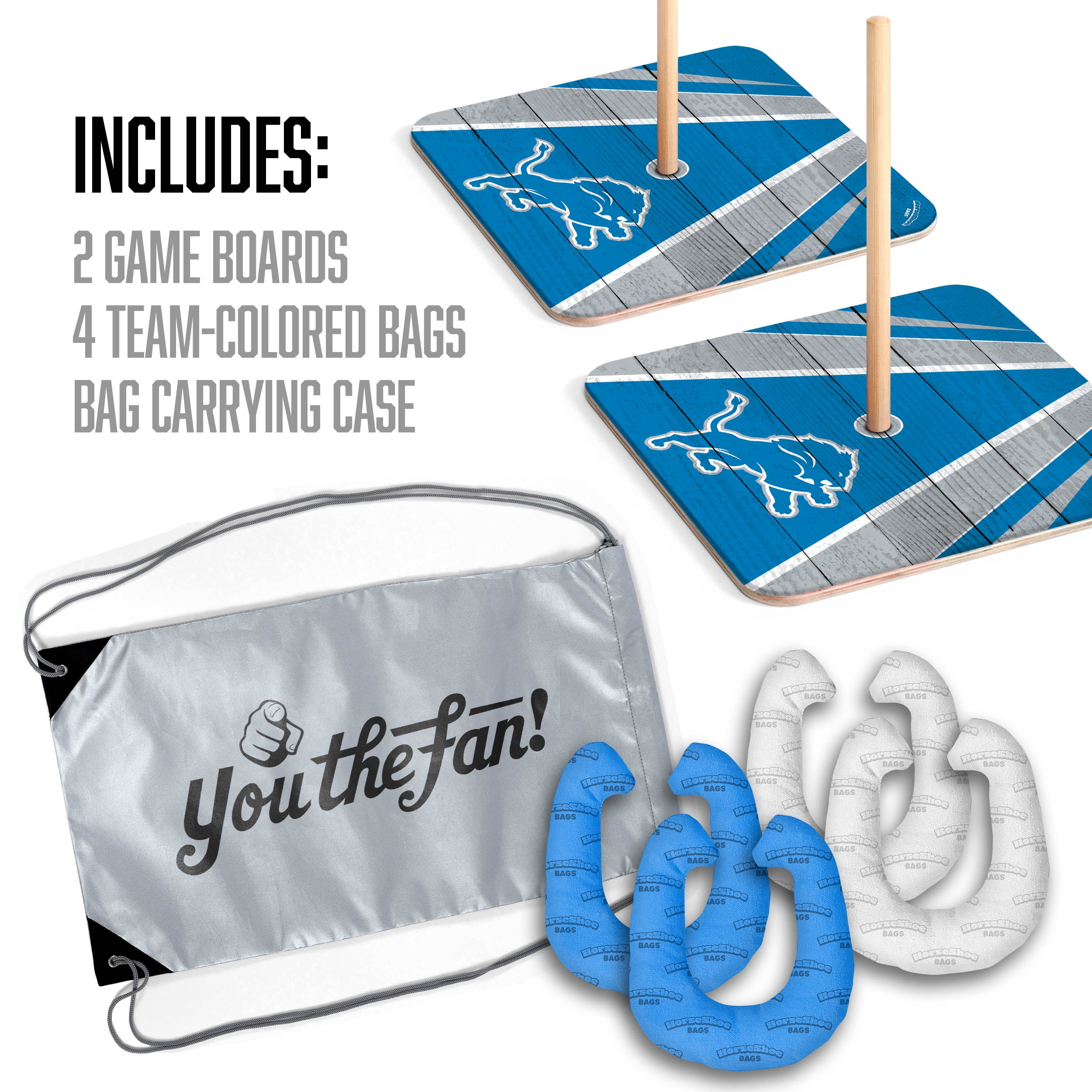 YouTheFan NFL Detroit Lions HorseShoe Bags