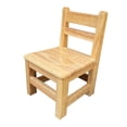 thumbnail image 3 of Silla de madera para niños con respaldo de escalera, otomana estable, reposapiés pequeño para Altura del asiento 20cm, 3 of 7