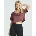 thumbnail image 2 of Real Essentials 5 Pack: Women's Dry-Fit Short Sleeve V-Neck Crop Top Boxy Athletic Tee, 2 of 6