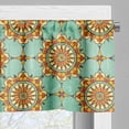 thumbnail image 3 of Ambesonne Abstract Valance Pack of 2, Eastern Victorian Form, 54"X12", Mint Orange, 3 of 5