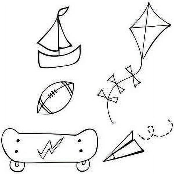 PRIMA MARKETING INC CLING STAMP - FUN TIME UPC 655350910976