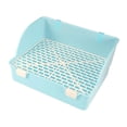 thumbnail image 3 of Flynix Rabbit Litter Box Easy to Clean Potty Tray for Dwarf Rabbit Galesaur Ferrets Blue, 3 of 10