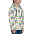 thumbnail image 3 of Disketp Rainbow Llama Youth Hoodie Sweatshirt for Boys Girls Kids Pullover Hooded Classic Casual Essentials Hoodie-Small, 3 of 6