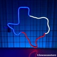 thumbnail image 2 of Glowneon Texas Shape Line Neon Signs, Texas Map Shape Led Light, Texas City Neon Light, 2 of 4