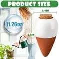 thumbnail image 5 of 4 Pack Terracotta Watering Spikes, Plant Self Watering Globes, Slow Release Ollas Pots, Holds 11 oz - Drip Irrigiation Ollas System, 5 of 7