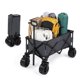 thumbnail image 1 of Zimtown Carro Plegable Carro Plegable Carro Utilitario Resistente con Ruedas Todo Terreno, Gris, 1 of 7