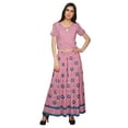 thumbnail image 1 of Moomaya Crop Top With Loose Palazzo Set For Women Printed Ethnic Clothing, 1 of 6