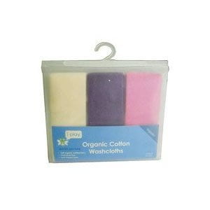 Green Sprouts Organic Terry - Washcloths Knitted Unisex 3 Pk, 3 pack By green sprouts