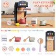thumbnail image 4 of Cafetera de madera Playset PairPear, 13 piezas, juguete para niños, 4 of 7