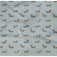 thumbnail image 4 of oneOone Organic Cotton Poplin Twill Fabric Dachshund Dog Print Fabric by Yard 42 Inch Wide, 4 of 4