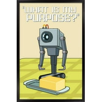Rick And Morty - Butter Bot Wall Poster, 14.725" x 22.375", Framed