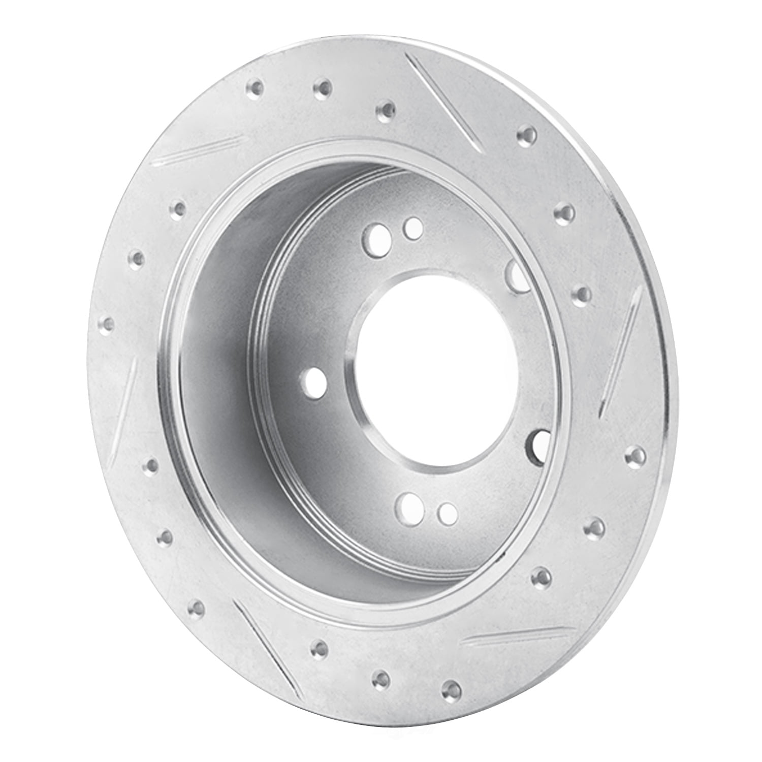 Dynamic Friction Company 631-03014L DFC Brake Rotor - Drilled And Slotted - Silver