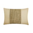 thumbnail image 1 of Funda de cojín decorativa rectangular HomeCentric, beige, 30 x 40 cm (12 x 16 pulgadas). Fundas de cojín multicolor de lino y yute para sofá, cama y patio. Diseño patchwork contemporáneo - June Beige., 1 of 8
