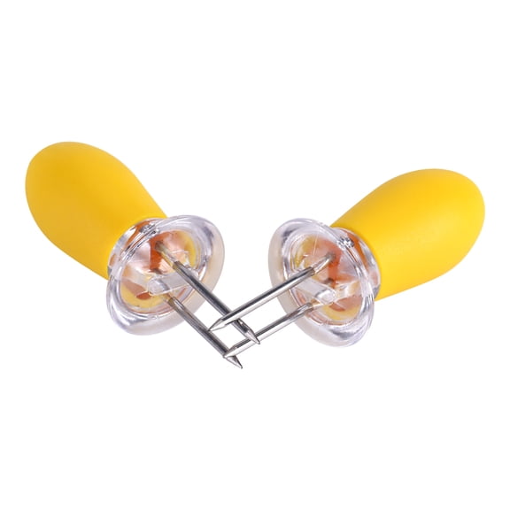 8 Pcs Stainless Steel Corn On The Cob Skewers Holder Forks Prongs BBQ Kitchen Party,Corn Holder, BBQ Corn Holder