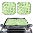 thumbnail image 2 of Goofa Daisies Flowers Pattern 2 Piece Car Windshield Sun Shade Foldable | Front Windshield Shade for Sun, Heat and UV Rays | Sunshade for Car Front Window-Medium, 2 of 7