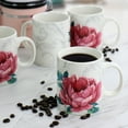 thumbnail image 6 of Martha Stewart Everyday Peony 4 Piece 16 Ounce Fine Ceramic Mug Set in White and Pink, 6 of 6