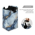 thumbnail image 3 of Yayeee Freestanding Laundry Hamper with Handle Collapsible Large Storage Basket for Clothes, Abstract Marble Pattern, 3 of 7
