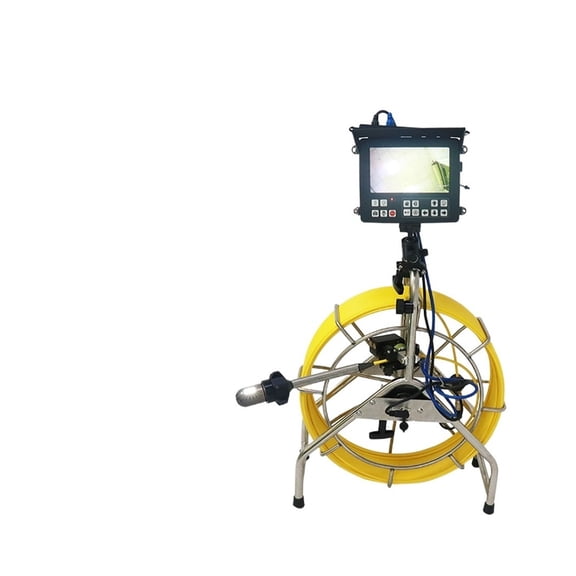 360 Degree Rotation Waterproof Sewer Video Inspection Camera 60mts Cable And 512hz Dual Camera Head ,Stunning Clarity