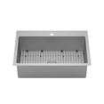 thumbnail image 2 of Karran  33" Top Mount Single Bowl Stainless Steel Kitchen Sink Kit, 2 of 5
