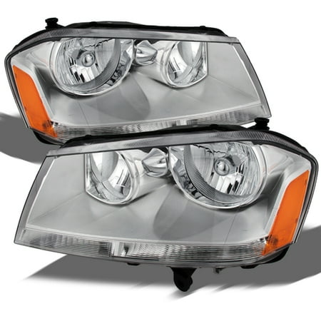 2000 Dodge Avenger Replacement - Fit 2008-2013 Dodge Avenger Replacement Headlights Headlamps L+R 2009 2010